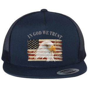 In God We Trust American Respect Gift Flat Bill Trucker Hat