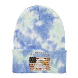 In God We Trust American Respect Gift Tie Dye 12in Knit Beanie