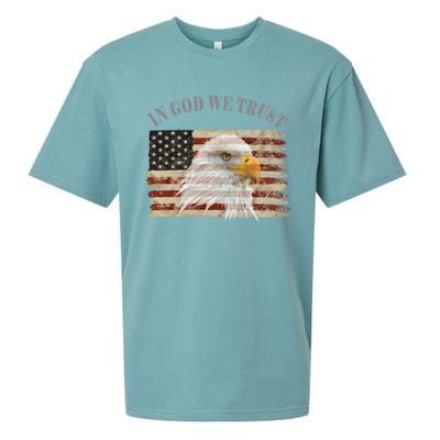 In God We Trust American Respect Gift Sueded Cloud Jersey T-Shirt