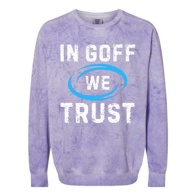 In G.O.F.F We Trust Colorblast Crewneck Sweatshirt