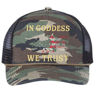 In Goddess We Trust Retro Rope Trucker Hat Cap