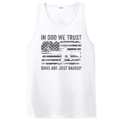 In God We Trust Guns Are Just A Backup Funny Gun PosiCharge Competitor Tank