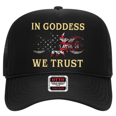 In Goddess We Trust High Crown Mesh Back Trucker Hat