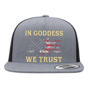 In Goddess We Trust Flat Bill Trucker Hat