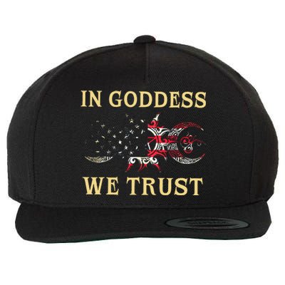 In Goddess We Trust Wool Snapback Cap