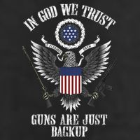 In God We Trust Guns Are Just Backup Golf Towel