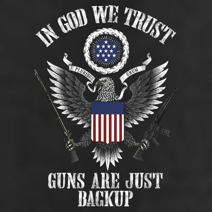 In God We Trust Guns Are Just Backup Golf Towel