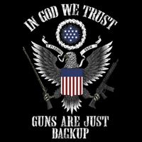 In God We Trust Guns Are Just Backup Wool Snapback Cap