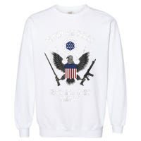 In God We Trust Guns Are Just Backup Garment-Dyed Sweatshirt