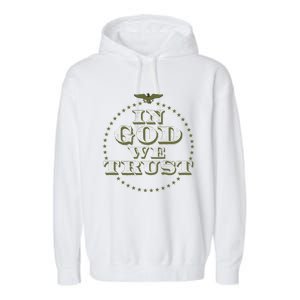 In God We Trust Gift Garment-Dyed Fleece Hoodie