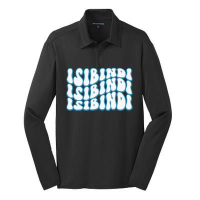 Isibindi Groovy Wavy Style School Spirit Wear Silk Touch Performance Long Sleeve Polo