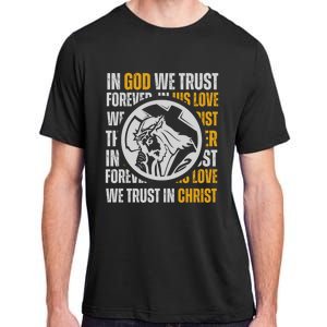 In God We Trust Saved By Grace Jesus Christian Gift Adult ChromaSoft Performance T-Shirt