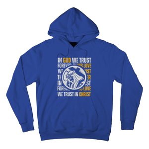 In God We Trust Saved By Grace Jesus Christian Gift Hoodie