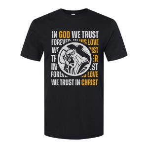 In God We Trust Saved By Grace Jesus Christian Gift Softstyle CVC T-Shirt