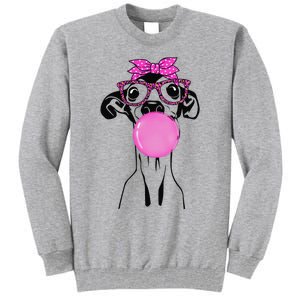 Italian Greyhound with bubble gum bandana glasses Tall Sweatshirt