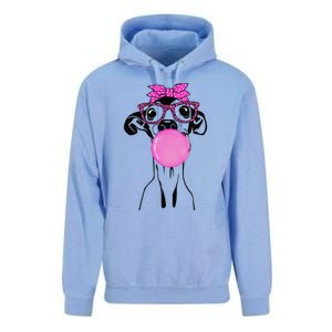 Italian Greyhound with bubble gum bandana glasses Unisex Surf Hoodie