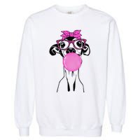 Italian Greyhound with bubble gum bandana glasses Garment-Dyed Sweatshirt