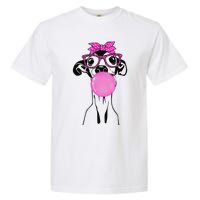 Italian Greyhound with bubble gum bandana glasses Garment-Dyed Heavyweight T-Shirt