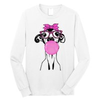 Italian Greyhound with bubble gum bandana glasses Long Sleeve Shirt