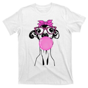 Italian Greyhound with bubble gum bandana glasses T-Shirt