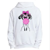 Italian Greyhound with bubble gum bandana glasses Urban Pullover Hoodie