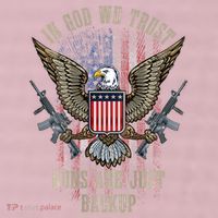 In God We Trust Guns Are Just Backup American Flag 25L Jumbo Tote