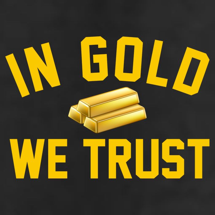 In Gold We Trust 7 Panel Mesh Trucker Snapback Hat