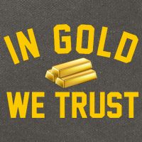 In Gold We Trust Cotton Canvas Backpack