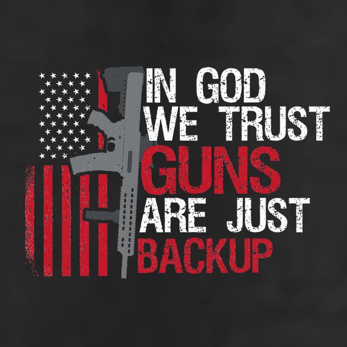 In God We Trust Guns Are Just Backup Patriotic Golf Towel