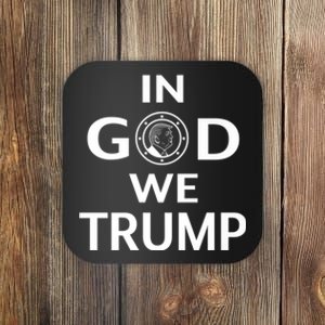 In God We Trust In Trump 2024 Support Premium Coaster