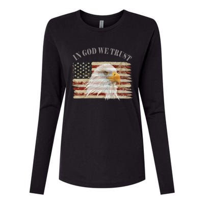 In God We Trust American Respect Gift Womens Cotton Relaxed Long Sleeve T-Shirt