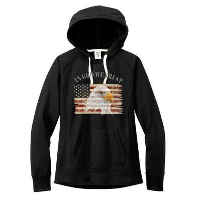 In God We Trust American Respect Gift Women's Fleece Hoodie