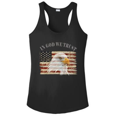 In God We Trust American Respect Gift Ladies PosiCharge Competitor Racerback Tank