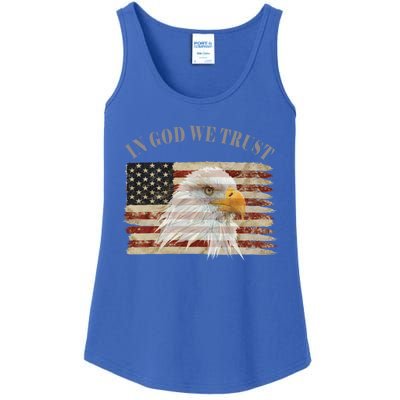 In God We Trust American Respect Gift Ladies Essential Tank