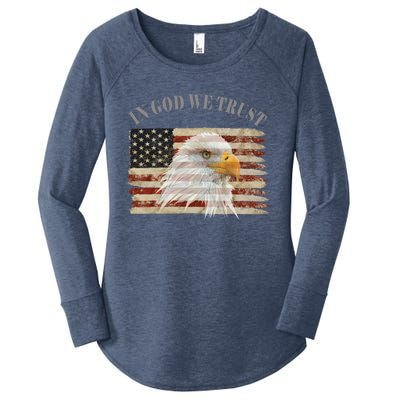 In God We Trust American Respect Gift Women's Perfect Tri Tunic Long Sleeve Shirt