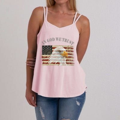 In God We Trust American Respect Gift Women's Strappy Tank