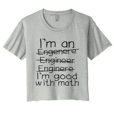 Im Good With Math Women's Crop Top Tee