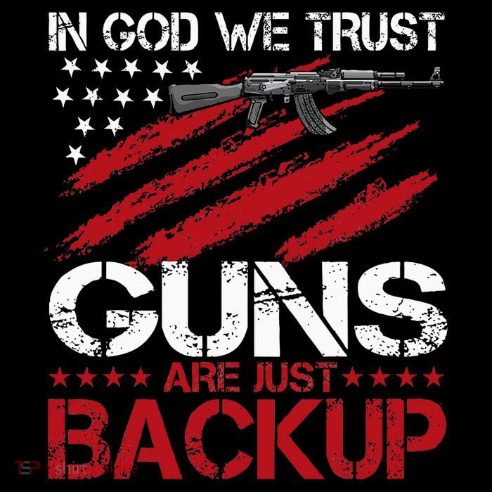 In God We Trust Guns Are Just Backup Patriotic Toddler Sweatshirt