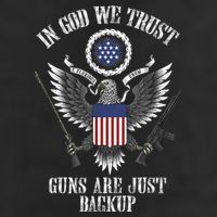 In God We Trust Guns Are Just Backup Cool Comfort Performance Bucket Hat