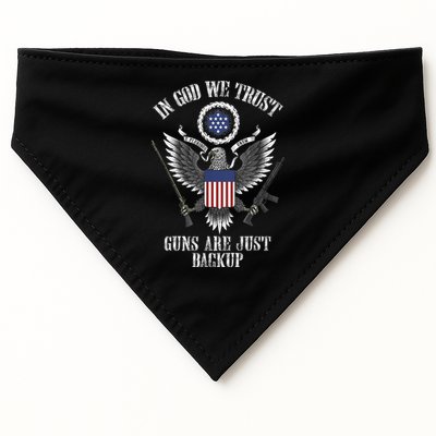In God We Trust Guns Are Just Backup USA-Made Doggie Bandana