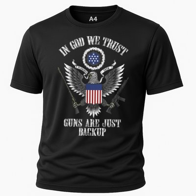 In God We Trust Guns Are Just Backup Performance Shirt