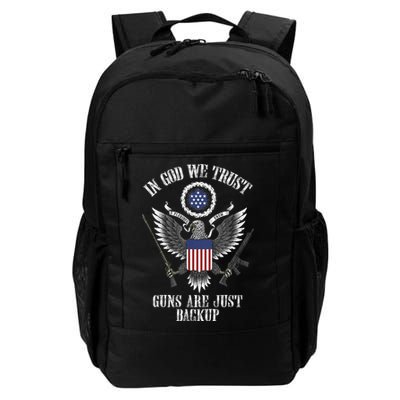 In God We Trust Guns Are Just Backup Backpack