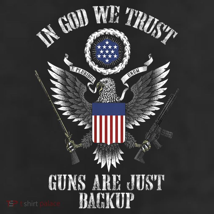 In God We Trust Guns Are Just Backup 11oz C Handle Ceramic Mug