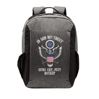 In God We Trust Guns Are Just Backup Vector Backpack