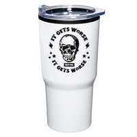 It Gets Worse Before It Gets Worse Prepper Survivalist Skull Tumbler