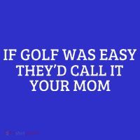 If Golf Was Easy They'd Call It Your Mom  Distressed   Stripe Pom Pom Beanie