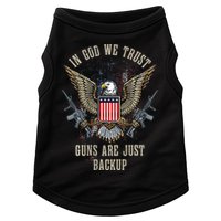 In God We Trust Guns Are Just Backup AR 15 American Flag Doggie Tank