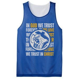 In God We Trust Saved By Grace Jesus Christian Gift Mesh Reversible Basketball Jersey Tank