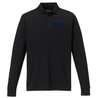 I Guess WeLl Never Know Houston Baseball Performance Long Sleeve Polo