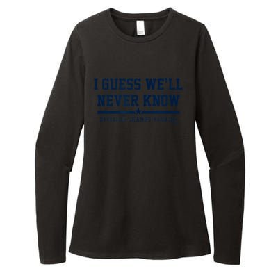 I Guess WeLl Never Know Houston Baseball Womens CVC Long Sleeve Shirt